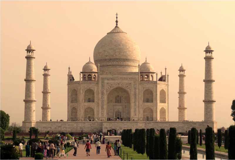 Taj Mahal (800x547), Png Download