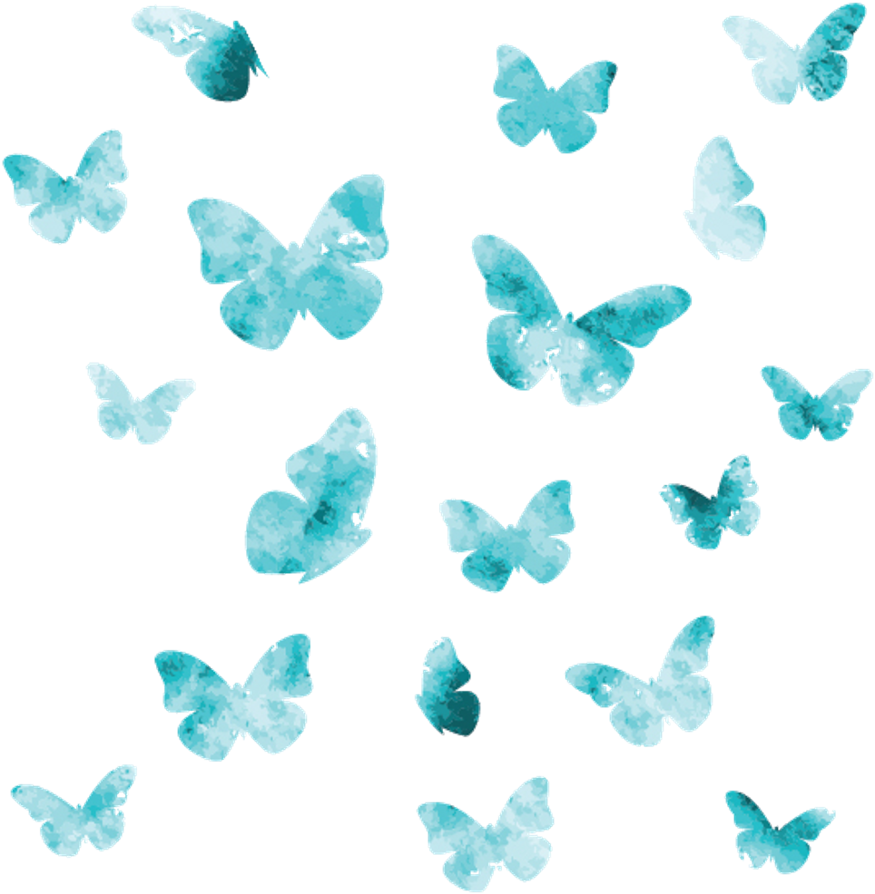 Baterfly Baterflys Watercolor Watercolour Woter Water - Agenda Settimanale 2019 (1024x1024), Png Download