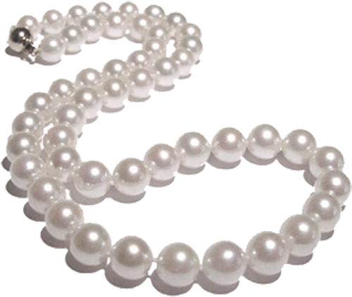 Busych - Freshwater Cultured Pearl Row Necklace (500x500), Png Download