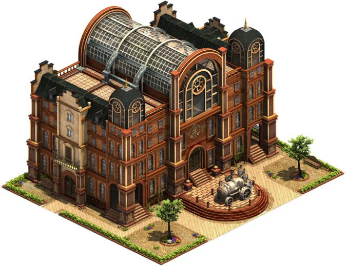Town Hall - Industrial Age (678x519), Png Download