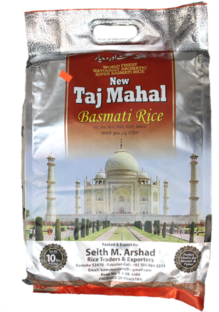 New Taj Mahal Basmati Rice - Taj Mahal (387x480), Png Download
