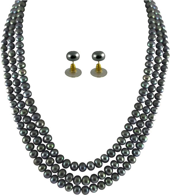 Sold Times - Three Line Pearl Necklace (700x700), Png Download