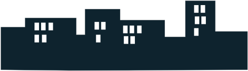 Skyline Buildings Svg Clip Arts 600 X 205 Px (600x205), Png Download