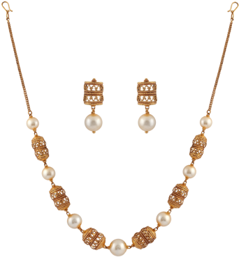 Strand Of Pearls Png String Of South Sea Pearls With - Necklace (400x400), Png Download