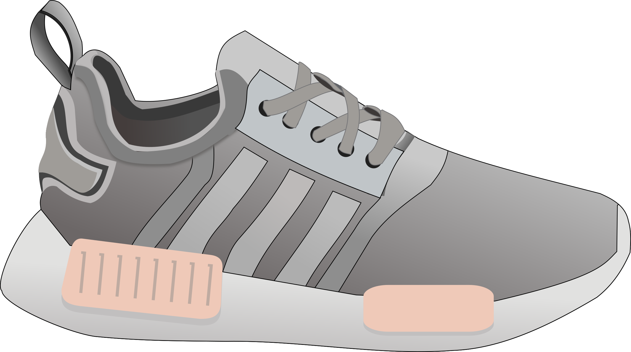 Jpg Freeuse Download Re Shoe Remix Big Image - Clipart Sneakers Transparent Png (2400x1339), Png Download