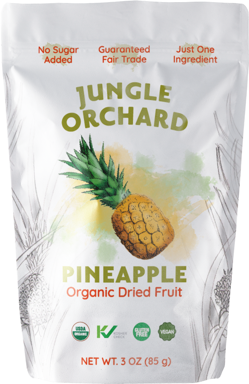 Organic Dried Pineapple - Dried Fruit (1548x1684), Png Download