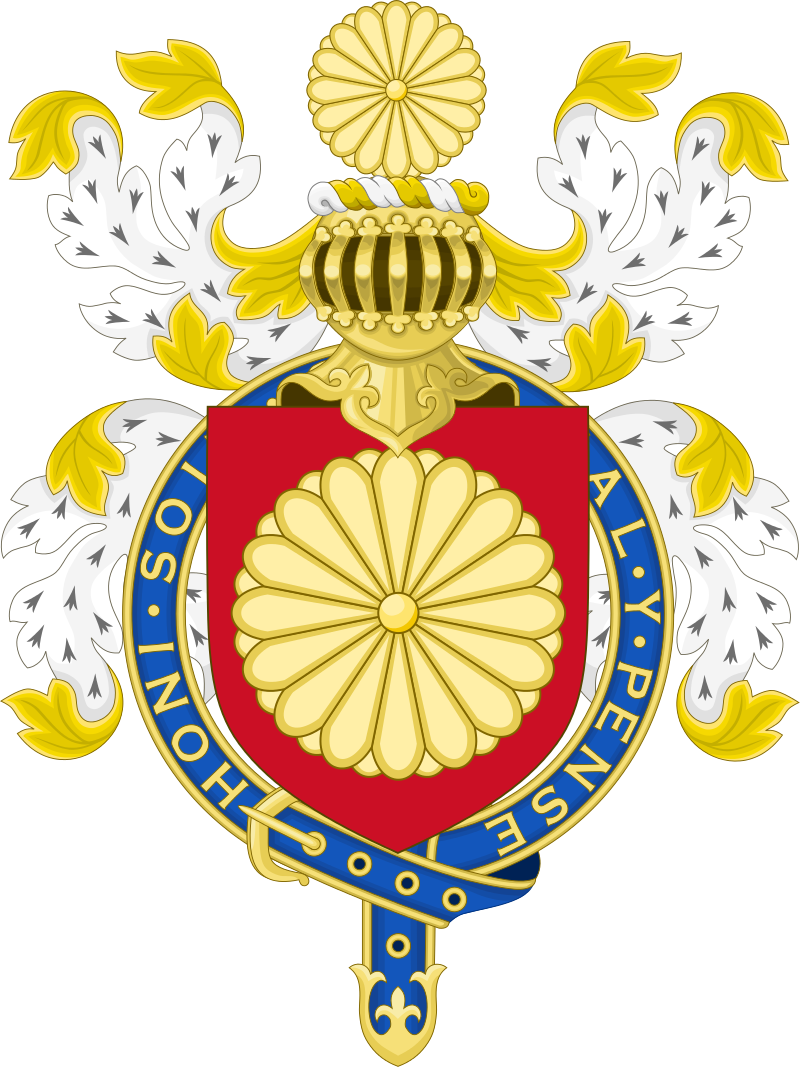 Coat Of Arms Of Japanese Emperor - Japanese Coat Of Arm (800x1067), Png Download