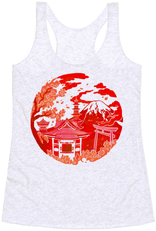 Japan's Mount Fuji And Shinto Shrines Inside The Rising - Mount Fuji T Shirt (484x484), Png Download