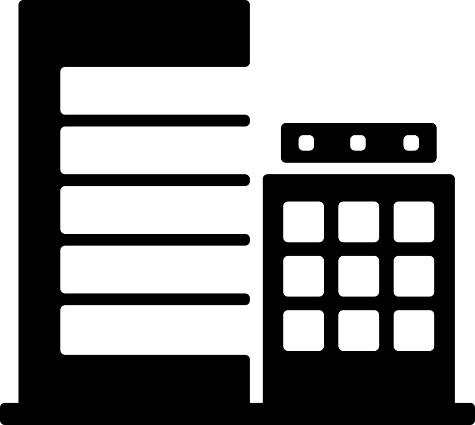 Two City Buildings Comments - Icon (980x876), Png Download
