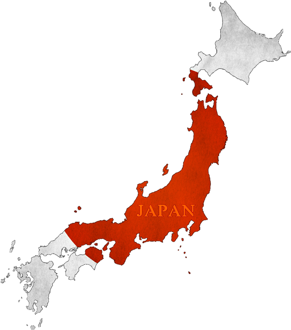 Map Of Japan Png (1024x1165), Png Download