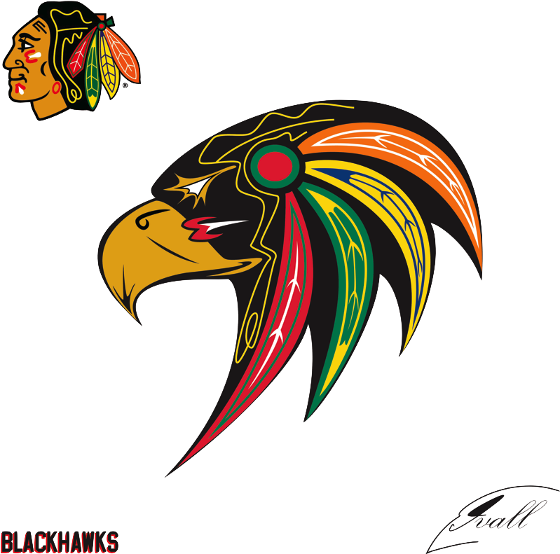 Blackhawks Not Racist Logo (813x804), Png Download
