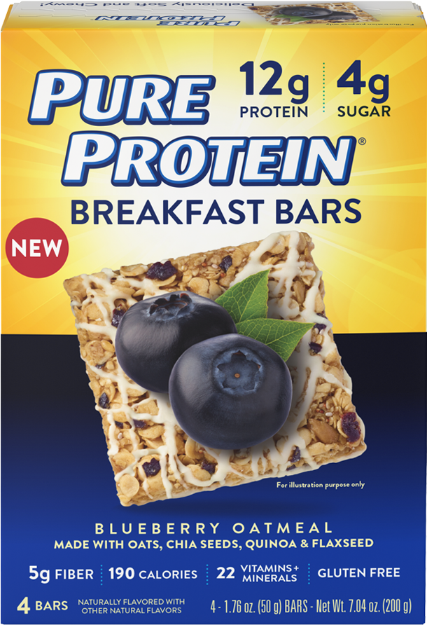 Pure Protein Breakfast Bars (900x900), Png Download