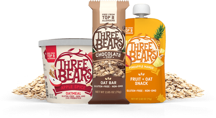 Just-right Way - Three Bears Oats (733x398), Png Download