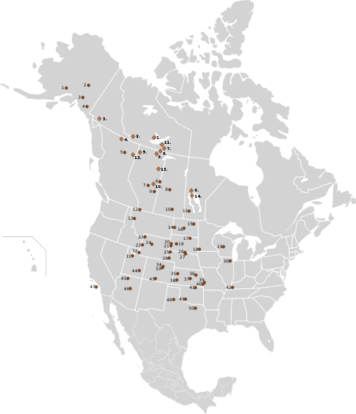 Current Distribution - Sonoran Pronghorn Range Map (515x599), Png Download