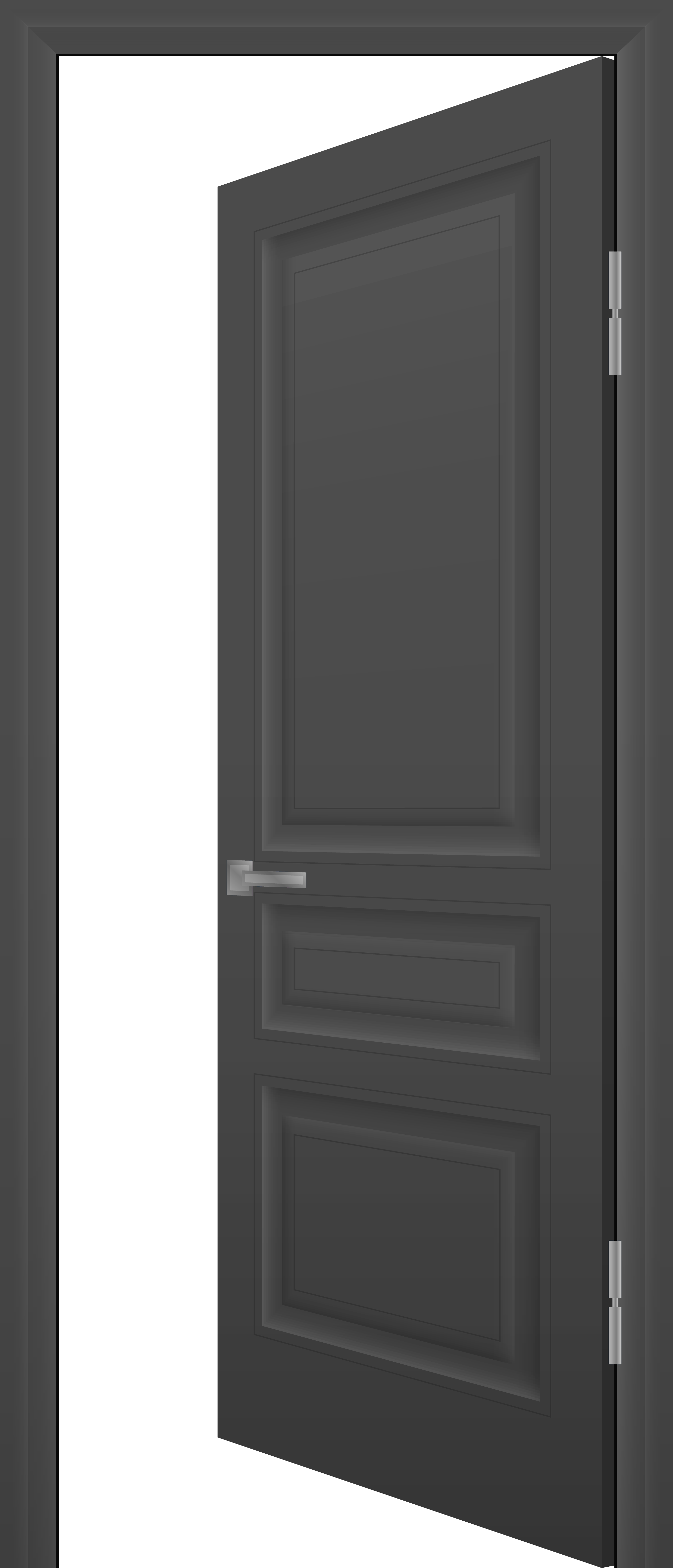 Open Door Grey Png Clip Art - Clip Art (3435x8000), Png Download