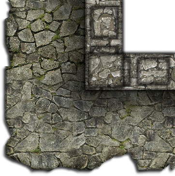 Some More Broken Mods - Dundjinni Broken Castle Wall (362x364), Png Download