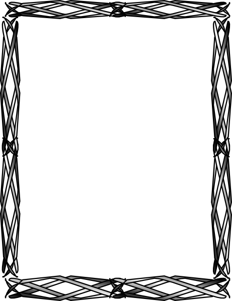 Celtic Border Png (462x599), Png Download