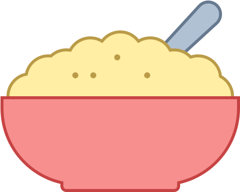 Instant Oatmeal, Baked Apple - Bowl Porridge Clipart Png (800x600), Png Download