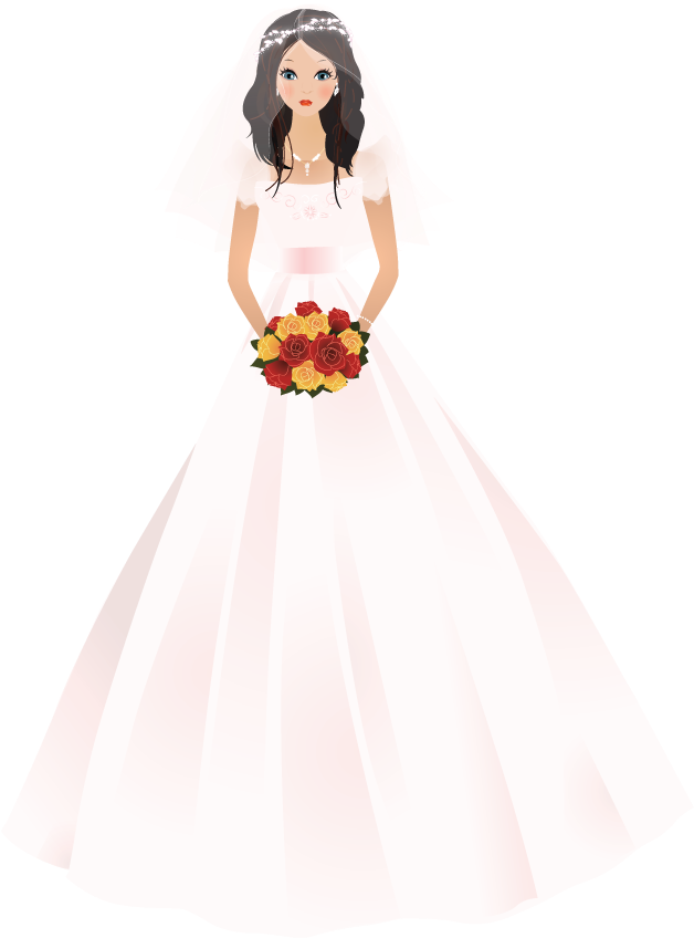 Vector Freeuse Stock Bride Veil Clipart - Bride (741x1098), Png Download