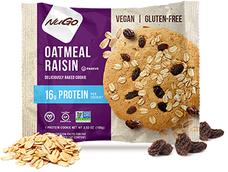 Oatmeal Raisin Protein Cookie - Nugo Nutrition Baked Protein Cookie, Peanut Butter (600x251), Png Download
