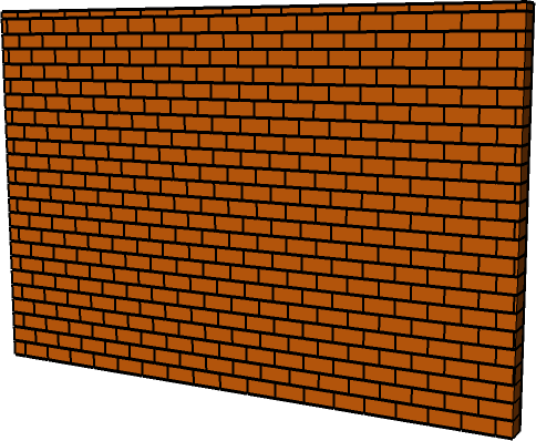 Top Images For 3d Png Transparent Broken Brick Wall - Brick Wall Png 3d (484x398), Png Download