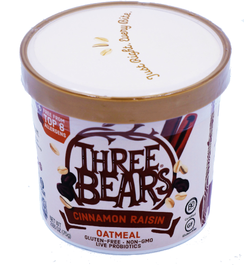 Oatmeal - Oatmeal - Oatmeal - Three Bears Apple Spice Oatmeal Cup (500x562), Png Download