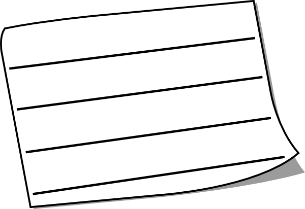 White Sticky Note Png Download (600x412), Png Download