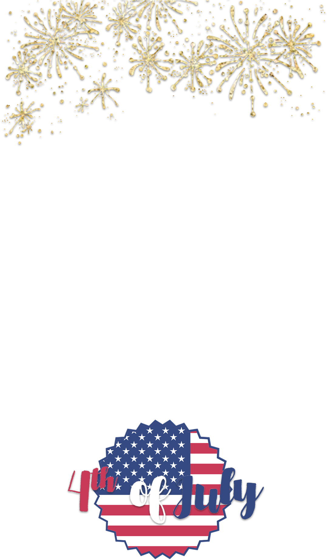 4th Of July Fireworks (1080x1920), Png Download
