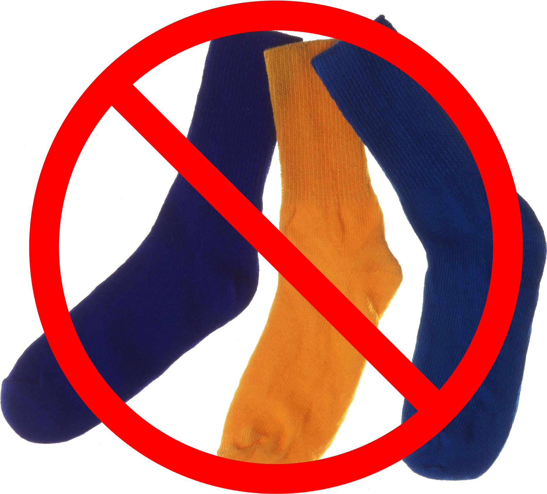 No Socks - No To Socks (2008x1703), Png Download