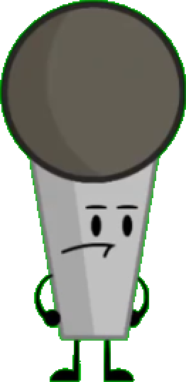 Microphone - Pose .png (262x536), Png Download