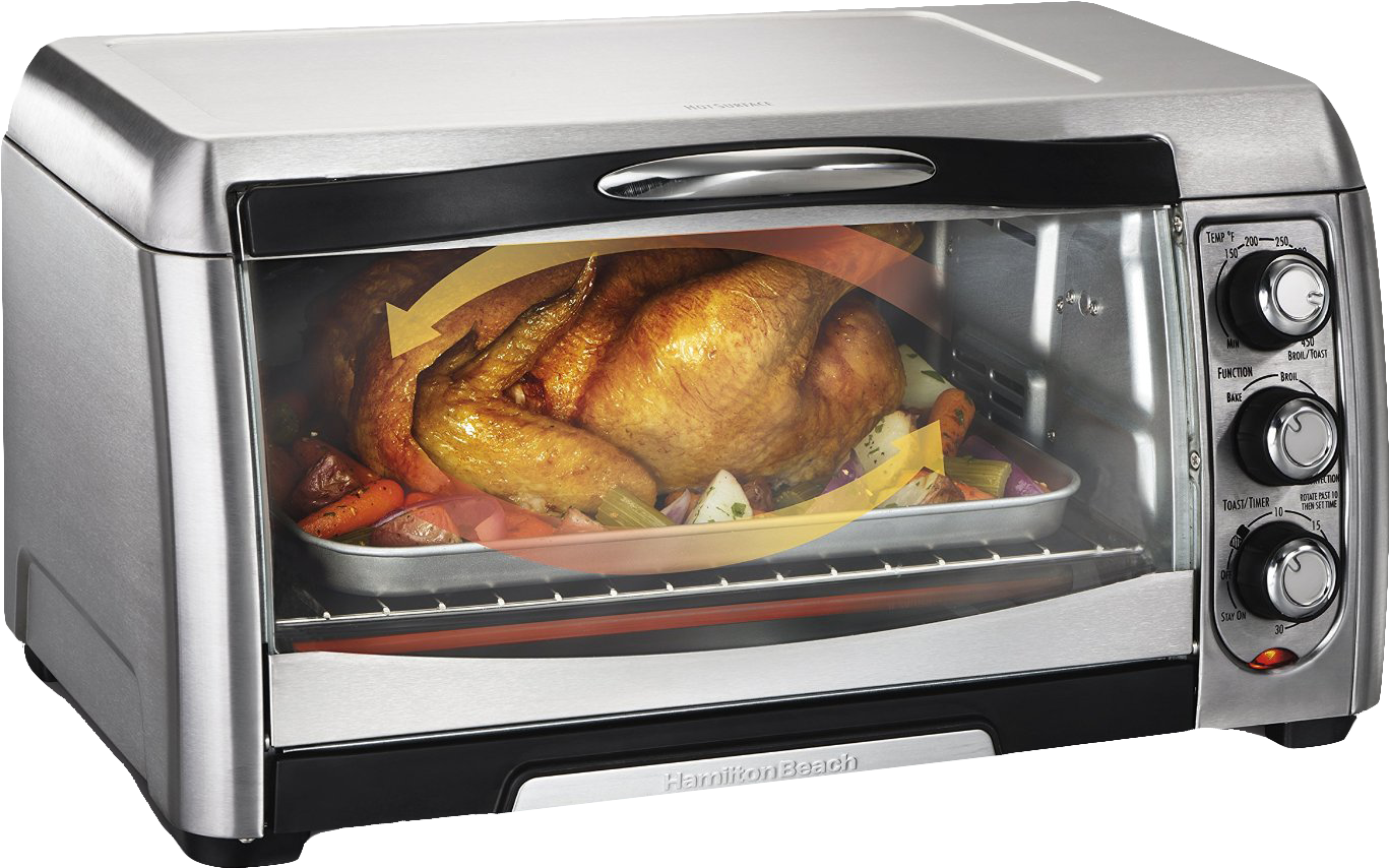 Picture Stock Microwave Png Free Images Toppng Transparent - Hamilton Beach 31333 Convection Toaster Oven, Stainless (850x543), Png Download