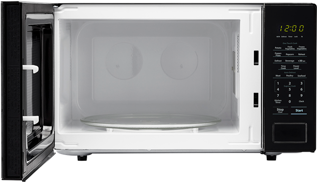 Countertop Microwave - Sharp 1.1 Cu. Ft. Countertop Microwave Oven - Black (760x456), Png Download