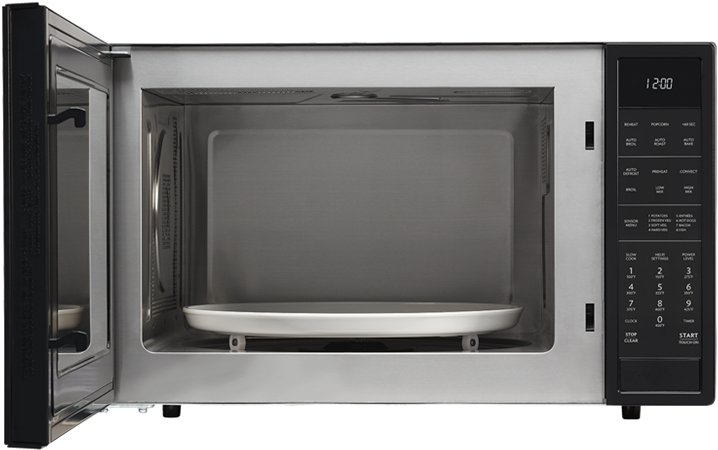 Smc1585bb Full Open Press Enter To Zoom In And Out - Open Microwave Png (760x484), Png Download