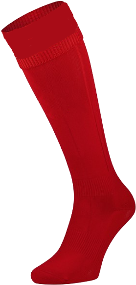 Mshc Home Red Socks - Long Red Socks Png (350x600), Png Download