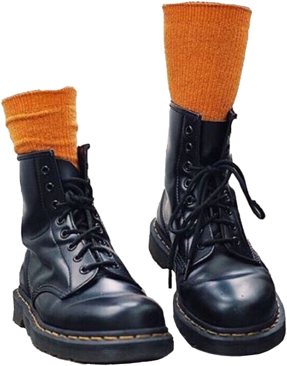 Report Abuse - Dr Martens With Socks (576x735), Png Download
