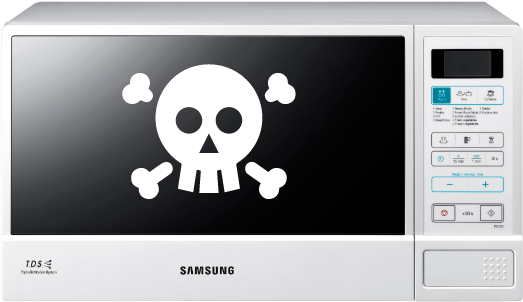 5 Things You Should Never Microwave - Samsung Me83d-1w 23l Microwave 850w (567x378), Png Download