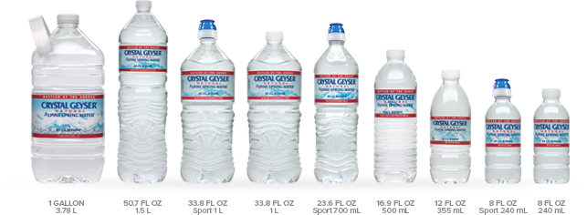 Our Products - Crystal Geyser Water Bottle (643x236), Png Download