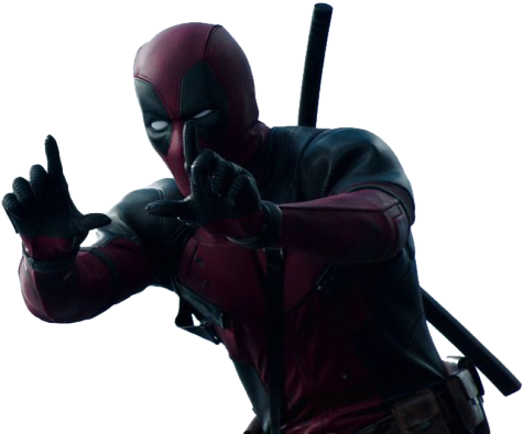 #deadpool #png #transparent - Deadpool Lines Up The Shot (500x398), Png Download