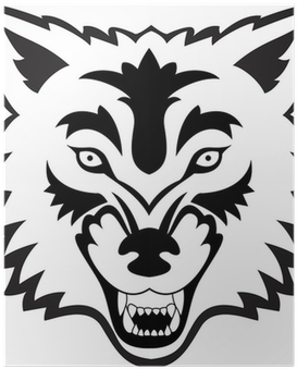 Wolf Face Tattoo (400x400), Png Download