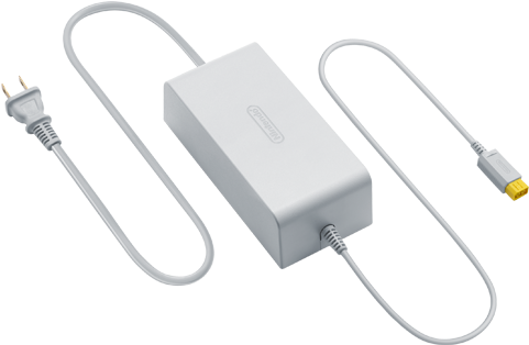 Ac Adapter - Wii U - Wii U Ac Adapter (480x320), Png Download