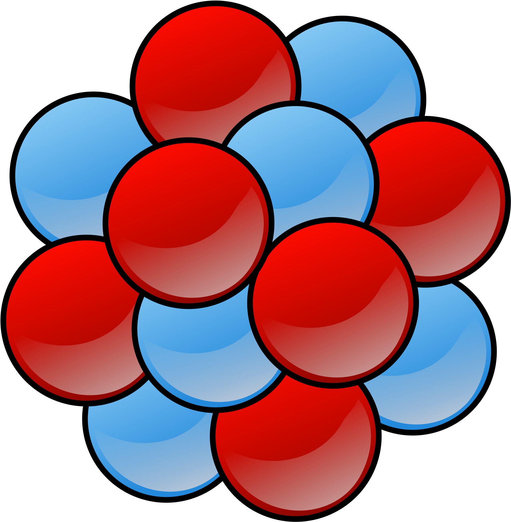 Small - Nucleus Of An Atom Clipart (582x595), Png Download