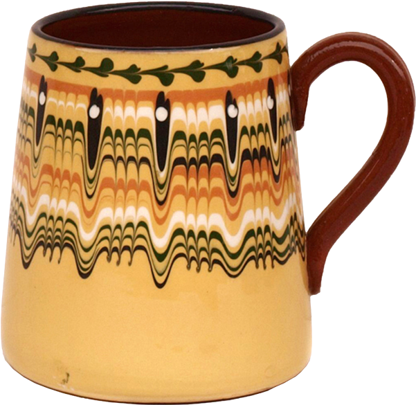 Pottery Yellow Beer Mug - Ceramic (600x600), Png Download