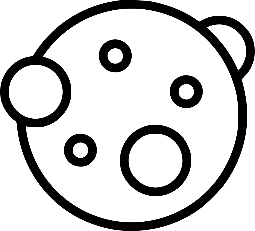 Atom Svg Black And White - Bacteria (982x888), Png Download