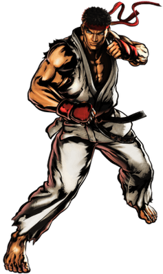 Street Fighter Front - Ultimate Marvel Vs Capcom 3 Characters Png (400x400), Png Download