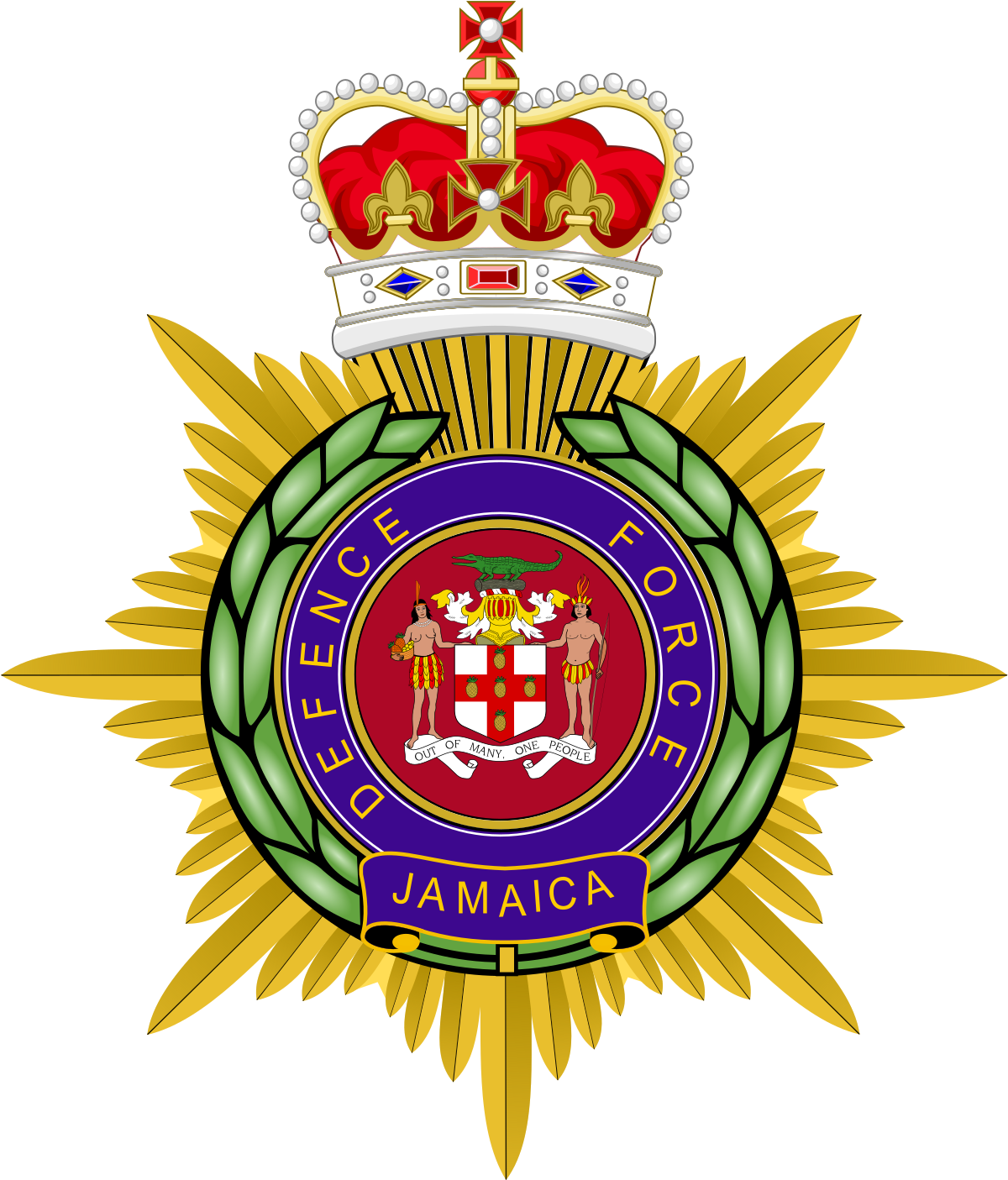 Jamaica Defence Force Logo (1200x1423), Png Download