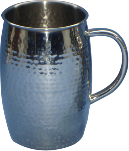 Heritage Silver Stainless Steel Beer Mug - Steel (429x500), Png Download
