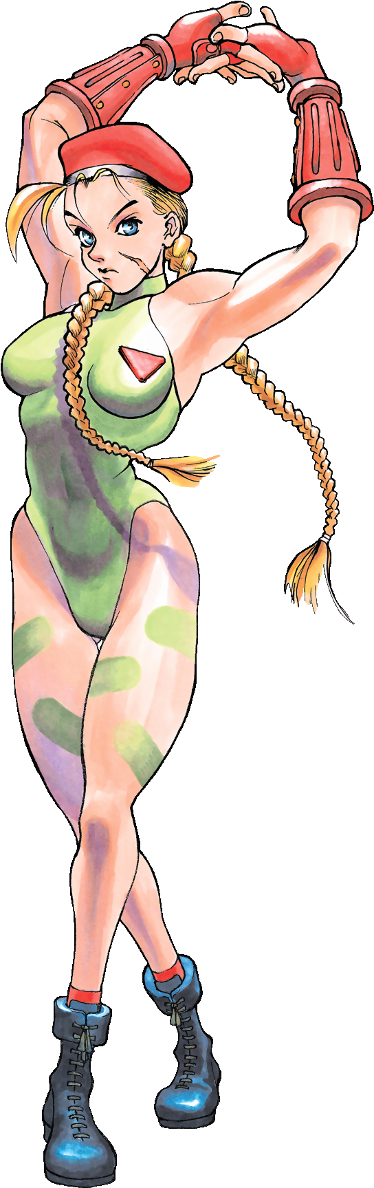 Image Street Cammy White As She Appears - Street Fighter Ii Png (650x1750), Png Download