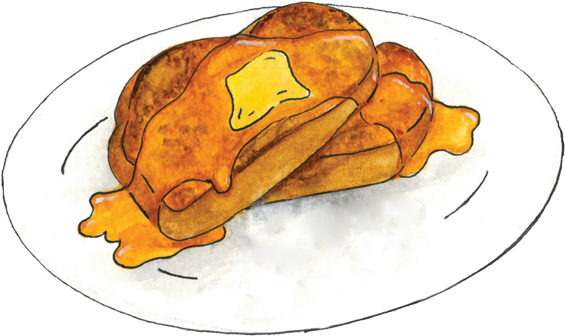 Image Library Download Fig Goat Cheese Stuffed - French Toast Clipart (566x392), Png Download