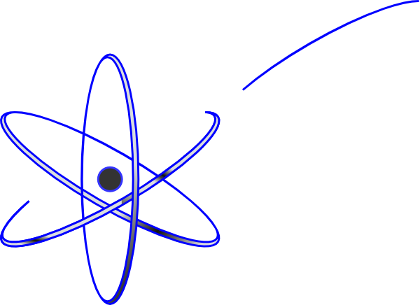 How To Set Use Blue Atom Svg Vector (600x436), Png Download