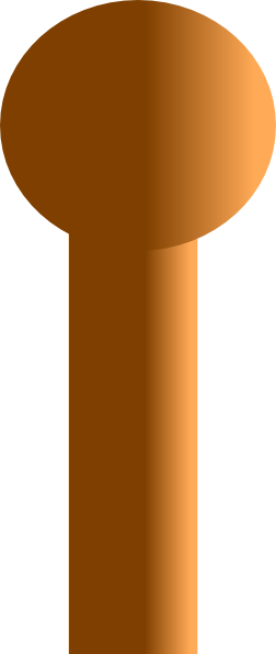 Wood Pole Map Clip Art - Pole Clipart Png (252x597), Png Download